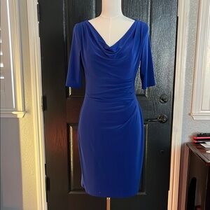 Ralph Lauren Royal Blue Midi Dress